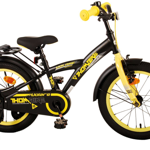 Volare Thombike Kinderfiets - Jongens - 16 inch - Zwart Geel