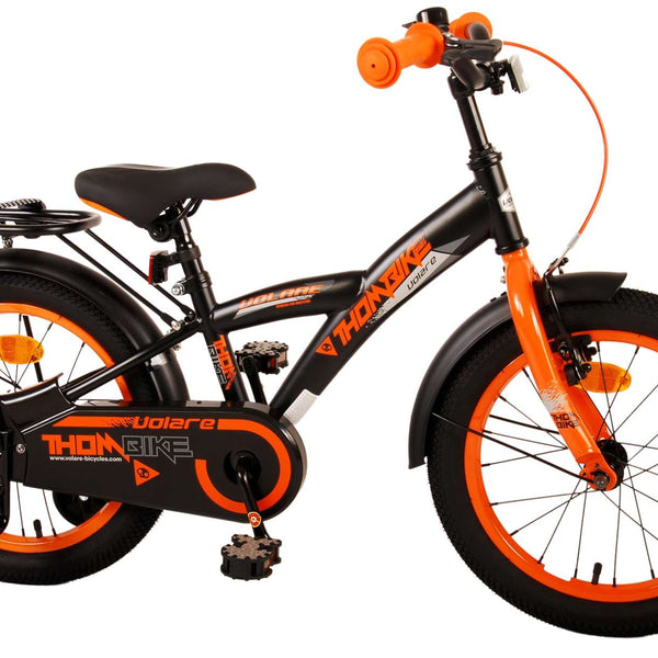 Volare Thombike Kinderfiets - Jongens - 16 inch - Zwart Oranje