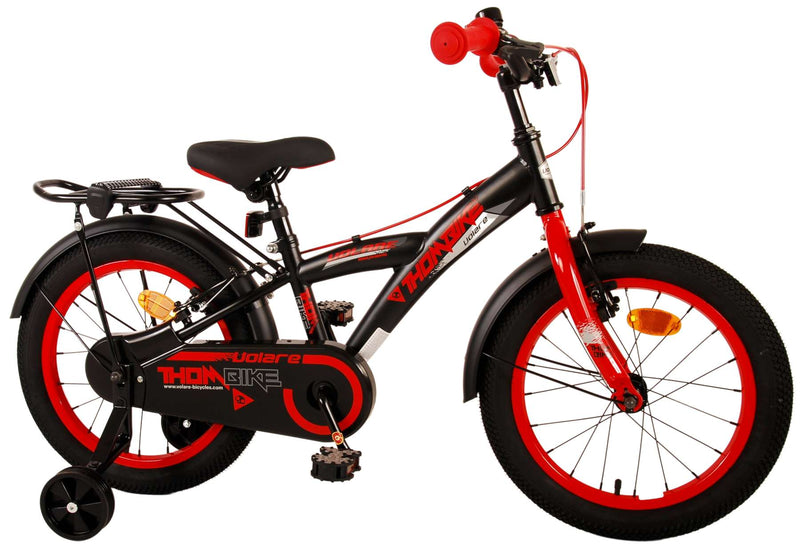 Load image into Gallery viewer, Volare Thombike Kinderfiets - Jongens - 16 inch - Zwart Rood - Twee Handremmen
