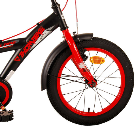 Volare Thombike Kinderfiets - Jongens - 16 inch - Zwart Rood - Twee Handremmen