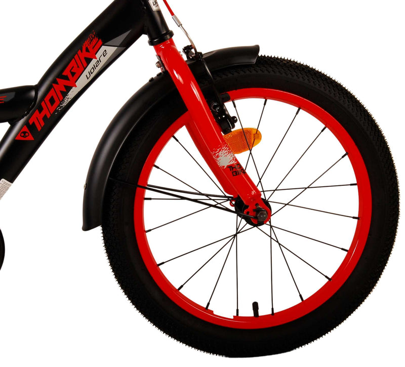 Load image into Gallery viewer, Volare Thombike Kinderfiets - Jongens - 18 inch - Zwart Rood
