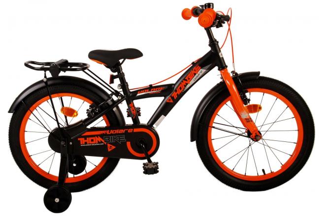 Load image into Gallery viewer, Volare Thombike Kinderfiets Jongens 18 inch Zwart Oranje Twee handremmen
