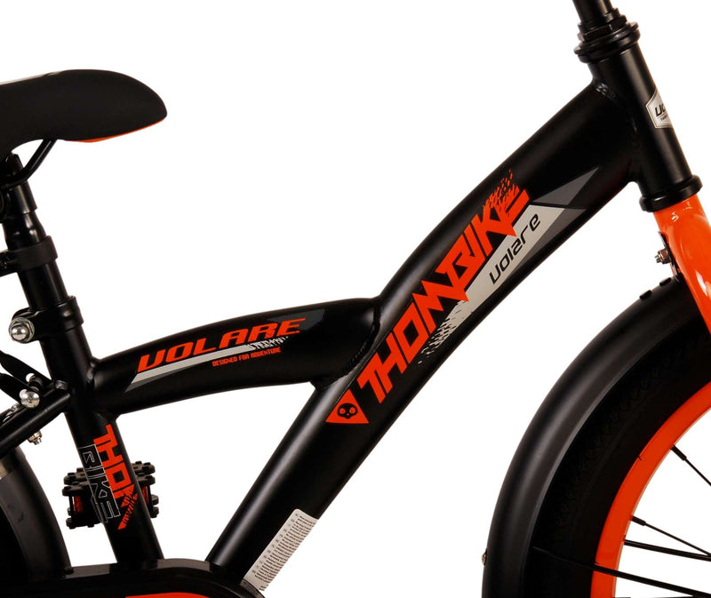 Load image into Gallery viewer, Volare Thombike Kinderfiets Jongens 18 inch Zwart Oranje
