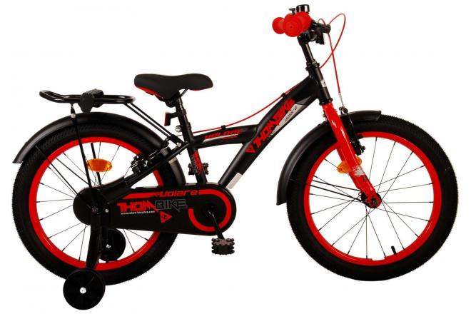 Load image into Gallery viewer, Volare Thombike Kinderfiets Jongens 18 inch Zwart Rood Twee handremmen
