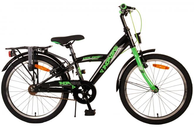 Load image into Gallery viewer, Volare Thombike Kinderfiets Jongens 20 inch Zwart Groen Twee Handremmen
