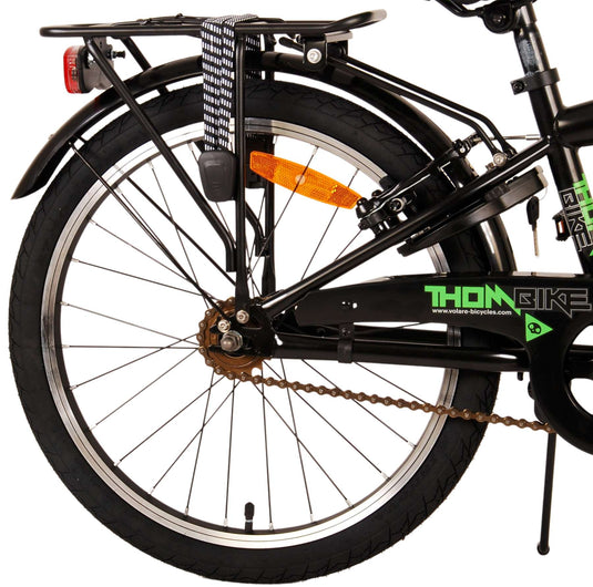 Volare Thombike Kinderfiets Jongens 20 inch Zwart Groen Twee Handremmen