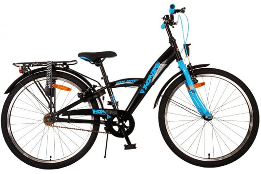 Volare thombike kinderfiets - jongens - 24 inch - zwart blauw - twee handremmen