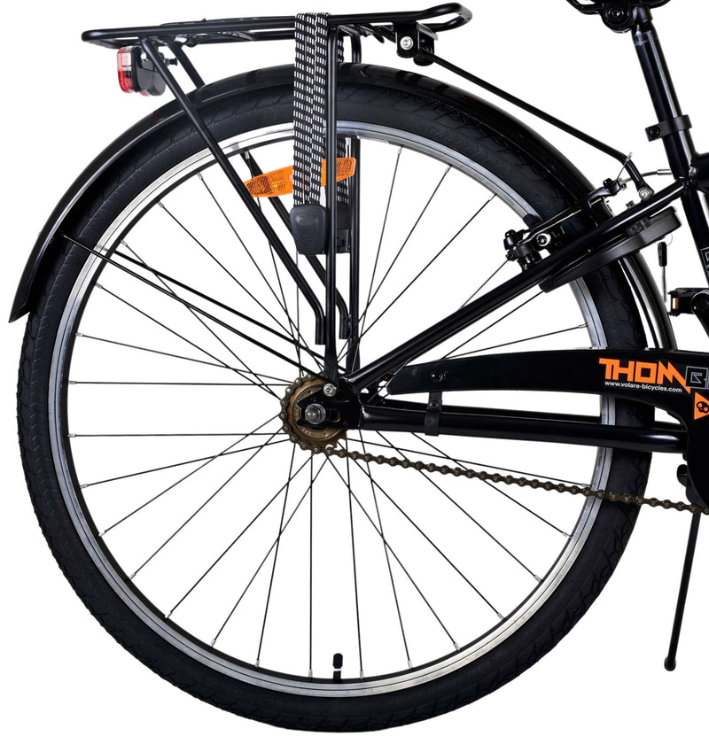 Load image into Gallery viewer, Volare Thombike Kinderfiets Jongens 26 inch Zwart Oranje Twee Handremmen
