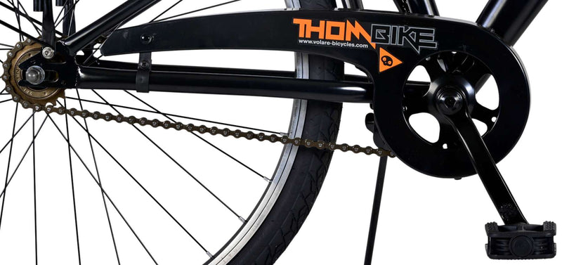 Load image into Gallery viewer, Volare Thombike Kinderfiets Jongens 26 inch Zwart Oranje Twee Handremmen
