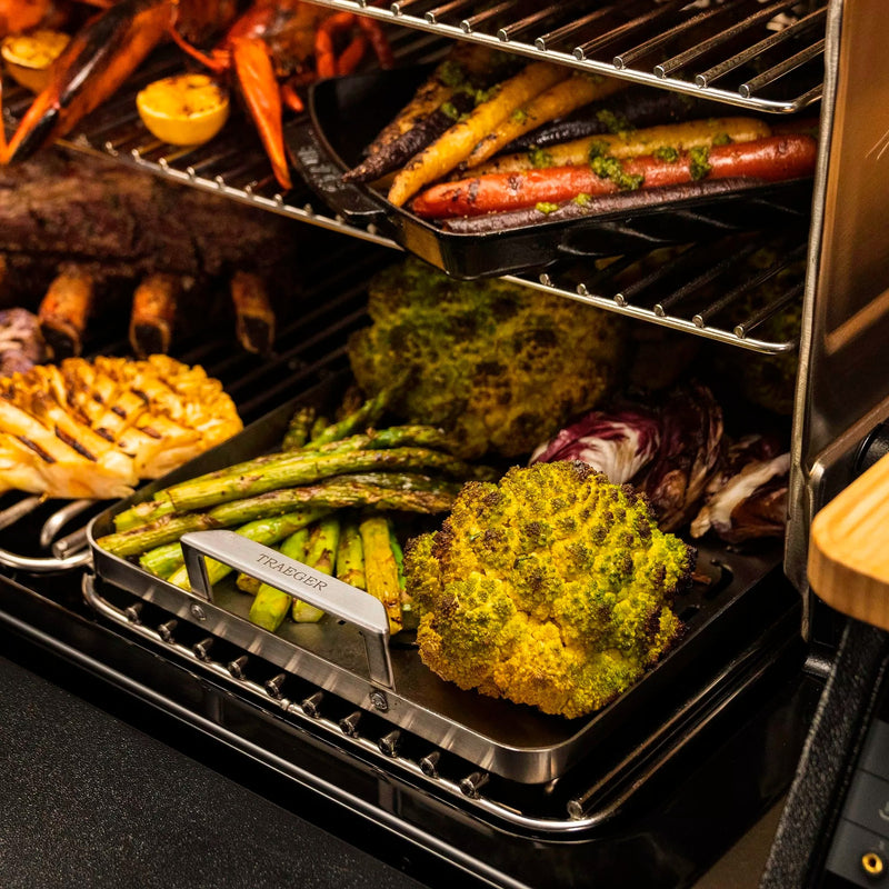 Load image into Gallery viewer, Traeger Traeger ModiFIRE vis groenten roestvrijstalen grillschaa
