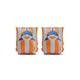 Tropical shark | oranje blauw zwembandjes 2-6 jaar