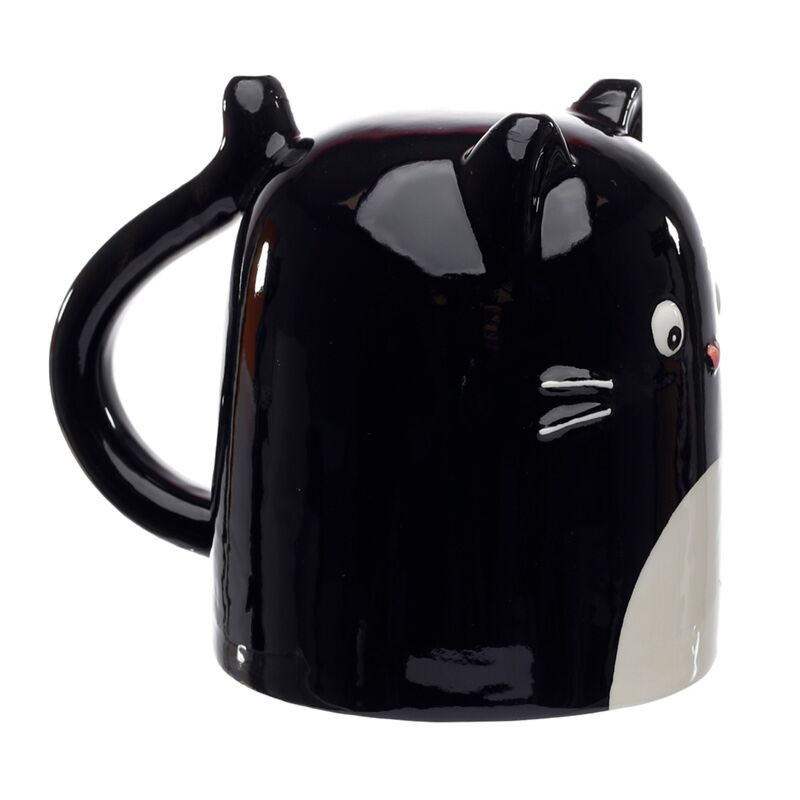 Load image into Gallery viewer, Feline fine kat ondersteboven keramiek mok
