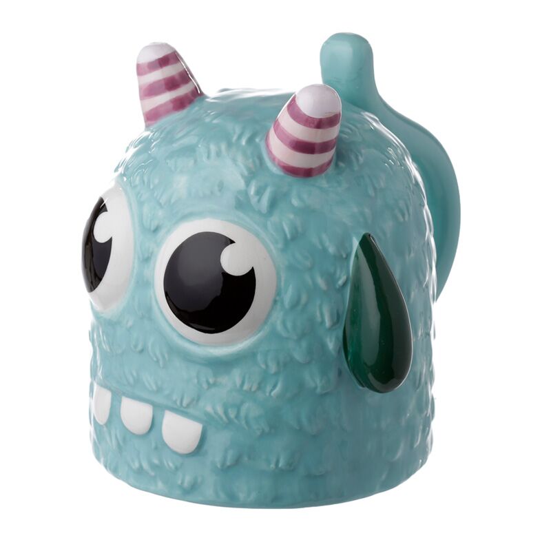 Load image into Gallery viewer, Monstarz blauw monster ondersteboven keramiek mok
