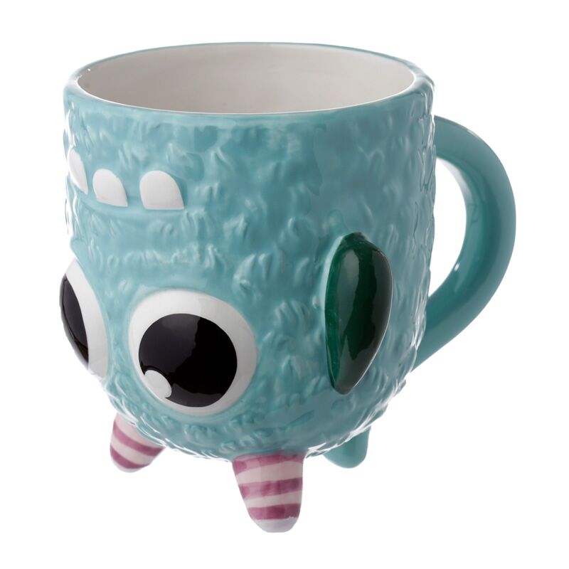 Load image into Gallery viewer, Monstarz blauw monster ondersteboven keramiek mok
