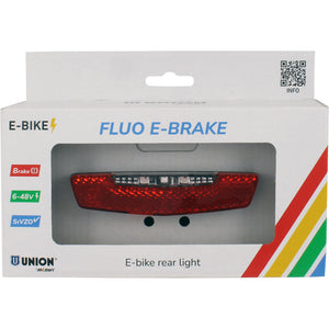 Union rear light ebike fluo e-brake w. brak.