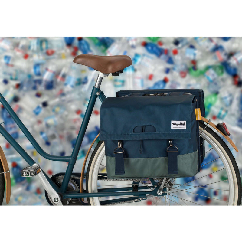 Load image into Gallery viewer, Urban Proof 40L dubbele fietstas - blauw groen
