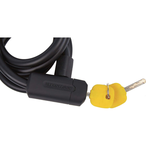 UrbanProof spiral cable lock 12mm x 150cm black