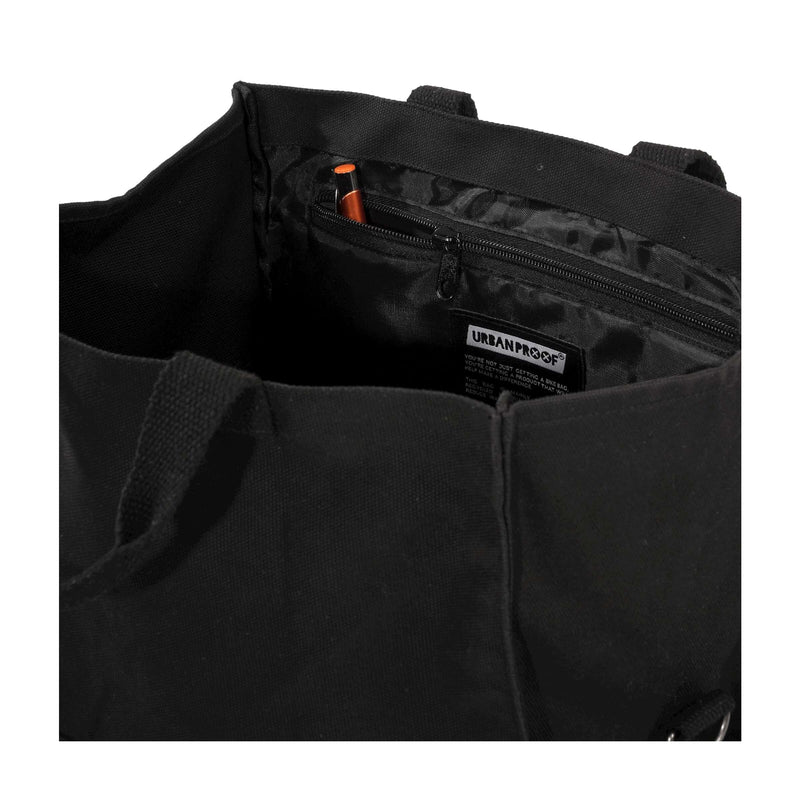 Load image into Gallery viewer, Urbanproof draagtas city tote recycled 22l zwart
