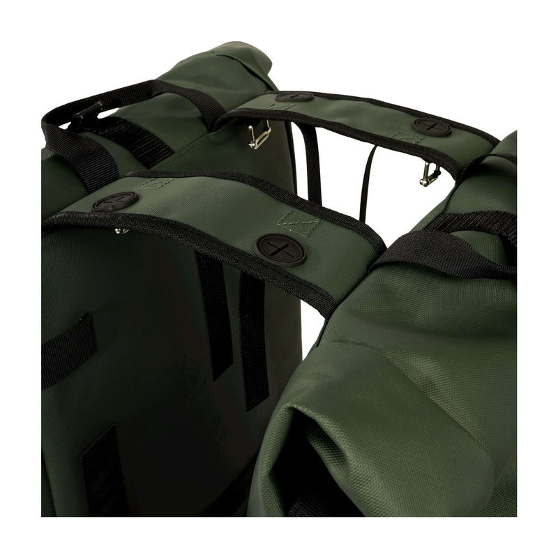 Load image into Gallery viewer, UrbanProof Urbanproof rolltop dubbele fietstas 38 liter groen
