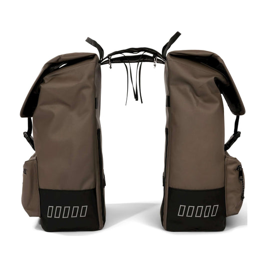 Urbanproof tas double cargo up recycle 38l bruin