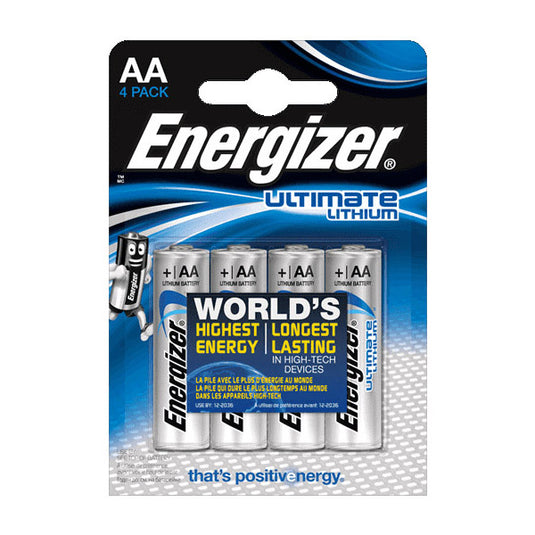 Energizer ultimate lithium lr6 aa blister 4 stuks