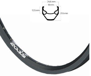 Ryde velg 28 inch 622 zac2000 zwart bus 13 36