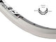 Ryde velg 28-5 8 36g alu zac-19 d-bus zilver