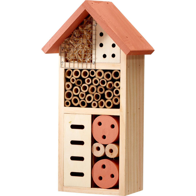 Afbeelding laden in galerijviewer, Pro garden insectenhotel 13x8,5x26cm 3 assorti
