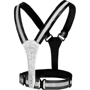 Vwp reflecterend sportvest usb oplaadbaar led one size antra.