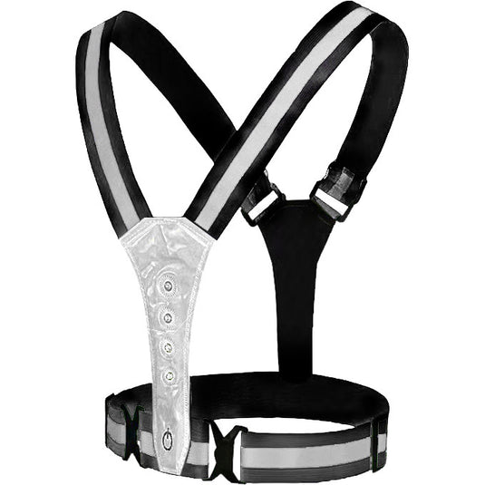 Vwp reflecterend sportvest usb oplaadbaar led one size antra.