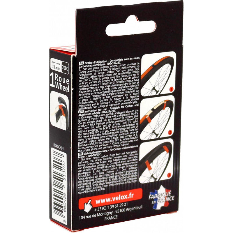 Load image into Gallery viewer, Velox velgtape jantex 18mm dubbelzijdig tube 1 wiel

