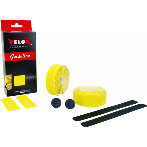 Velox stuurtape ultra grip 2.5 geel (2st)