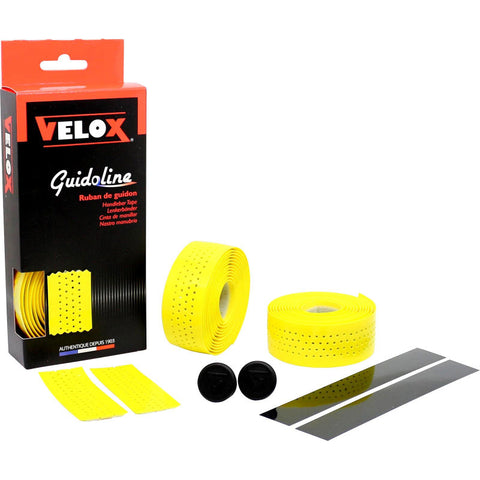 Velox stuurtape gloss soft geperforeerd geel (2st)