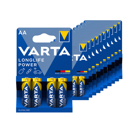 Varta aa longlife power alkaline batterijen (20x 4 stuks)