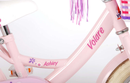 Volare Ashley Kinderfiets Meisjes 12 inch Roze 95% afgemonteerd
