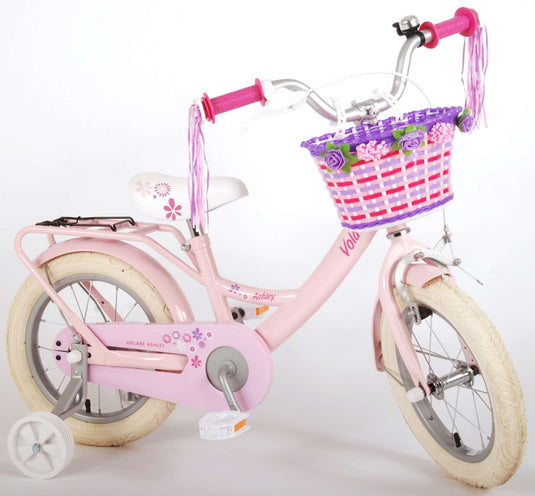 Volare Ashley Kinderfiets Meisjes 14 inch Roze 95% afgemonteerd