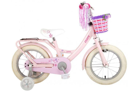Volare Ashley Kinderfiets Meisjes 14 inch Roze 95% afgemonteerd