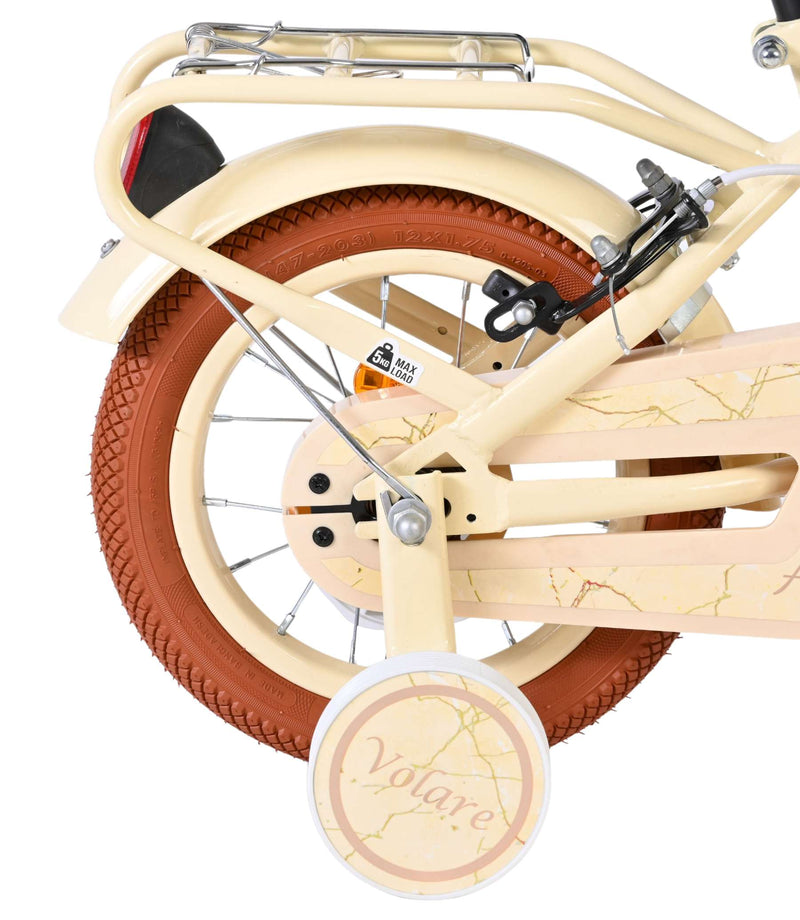 Afbeelding laden in galerijviewer, Volare ashley kinderfiets - meisjes - 12 inch - créme - twee handremmen
