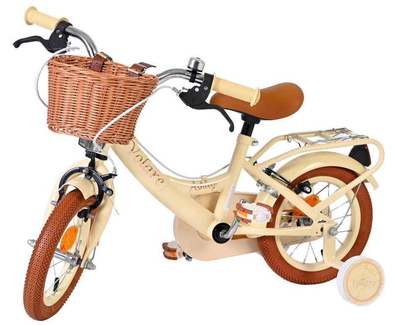 Afbeelding laden in galerijviewer, Volare ashley kinderfiets - meisjes - 12 inch - créme - twee handremmen
