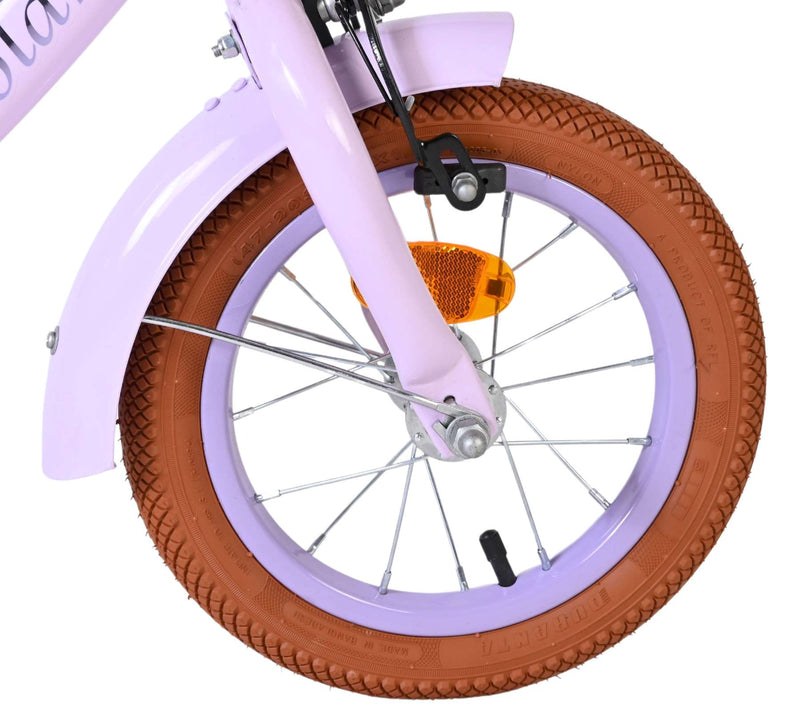 Afbeelding laden in galerijviewer, Volare ashley kinderfiets - meisjes - 12 inch - lila - twee handremmen
