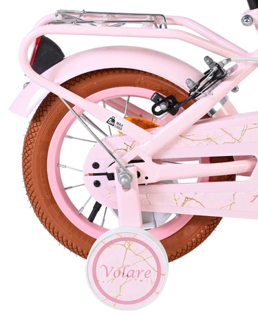 Volare ashley kinderfiets - meisjes - 12 inch - roze - twee handremmen