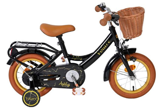 Volare ashley kinderfiets - meisjes - 12 inch - zwart