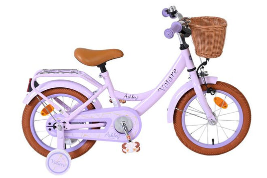 Volare ashley kinderfiets - meisjes - 14 inch - lila