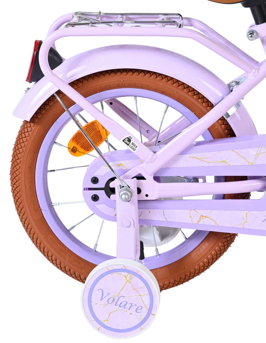 Volare ashley kinderfiets - meisjes - 14 inch - lila