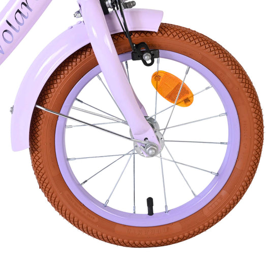 Volare ashley kinderfiets - meisjes - 14 inch - lila