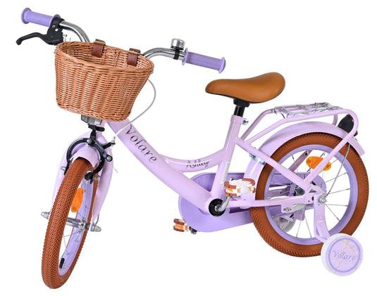 Volare ashley kinderfiets - meisjes - 14 inch - lila
