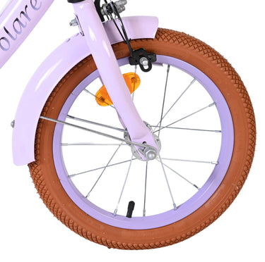 Volare ashley kinderfiets - meisjes - 14 inch - lila - twee handremmen
