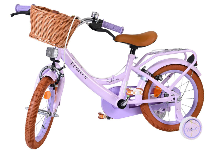 Load image into Gallery viewer, Volare ashley kinderfiets - meisjes - 14 inch - lila - twee handremmen
