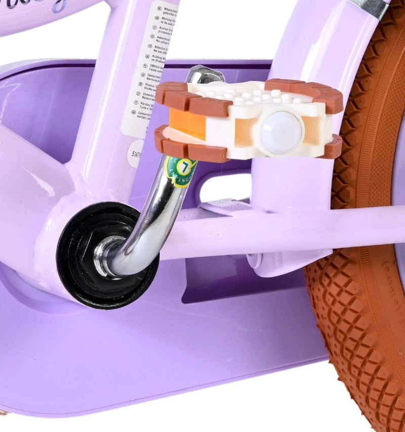 Afbeelding laden in galerijviewer, Volare ashley kinderfiets - meisjes - 14 inch - lila - twee handremmen
