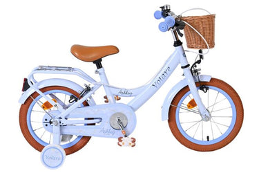 Volare ashley kinderfiets - meisjes - 14 inch - pastel blauw - twee handremmen